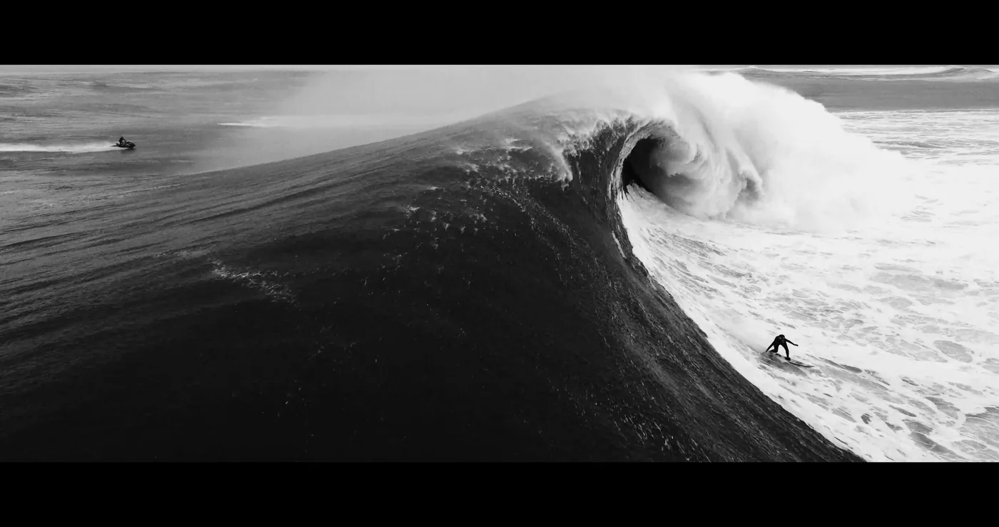 Sessão de ondas grandes